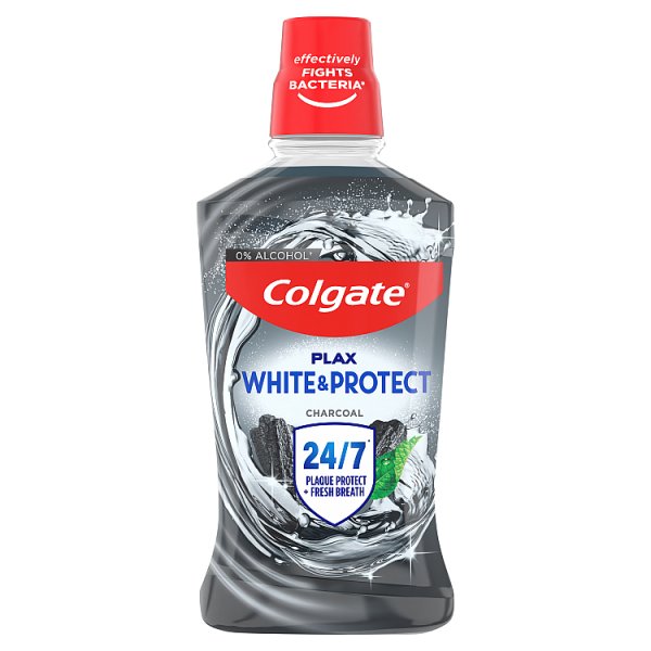 Płyn do płukania jamy ustnej Colgate Plax White+Charcoal