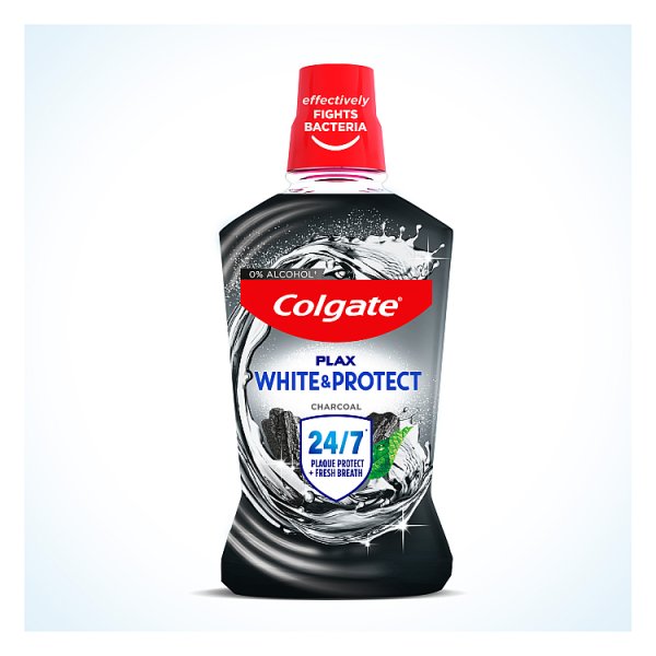 Płyn do płukania jamy ustnej Colgate Plax White+Charcoal