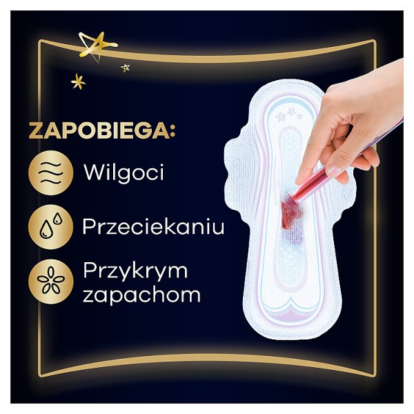 Always Podpaski Ultra Secure Night (rozmiar 4) Podpaski ze skrzydełkami, x 12]