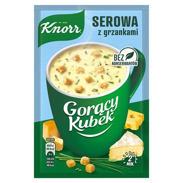 Knorr Gorący Kubek Serowa z grzankami 22 g