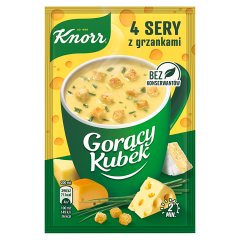 Knorr Gorący Kubek Zupa 4 sery z grzankami 17 g