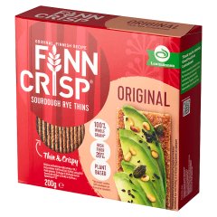 Finn Crisp Pieczywo chrupkie żytnie pełnoziarniste na zakwasie 200 g