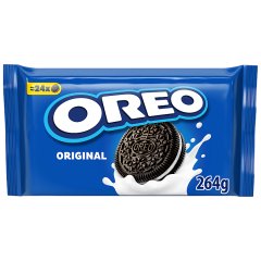 Oreo Ciastka kakaowe z nadzieniem o smaku waniliowym  264 g (24 sztuki)