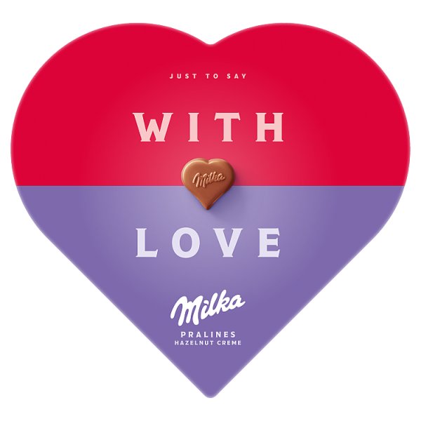 Milka Czekoladki mleczne z nadzieniem z orzechów laskowych 165 g