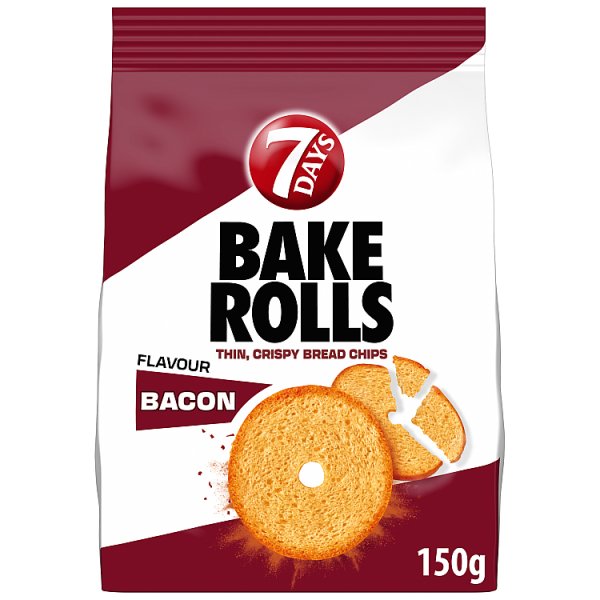 7Days Bake Rolls chipsy chlebowe o smaku bekonu - 150 g