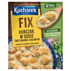 Kucharek Fix kurczak w sosie śmietanowo-ziołowym 30 g