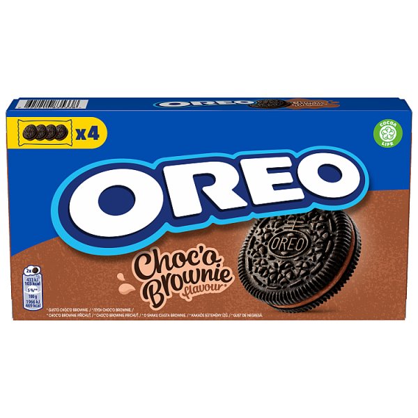 Oreo Ciastka kakaowe z nadzieniem kakaowym 176 g (16 sztuk)