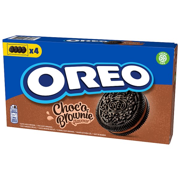 Oreo Ciastka kakaowe z nadzieniem kakaowym 176 g (16 sztuk)