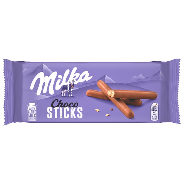 Milka Choco Sticks ciasteczka oblane mleczną czekoladą - 112 g