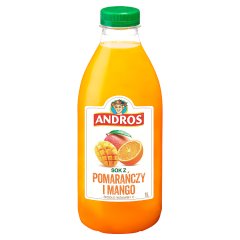 Sok 100% Andros pomarańcza mango 1l doliczana jest kaucja 50 gr