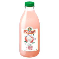 Napój ngaz Andros litchi 1l doliczana jest kaucja 0,50 zł 