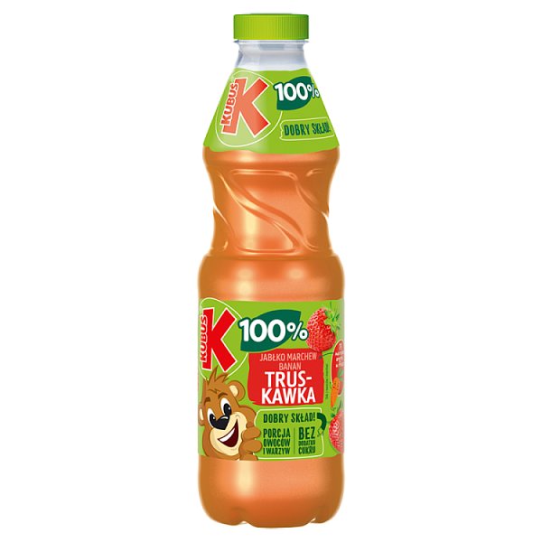 Kubuś 100 % sok jabłko marchew banan truskawka 850 ml