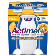 Actimel Napój jogurtowy o smaku brzoskwinia-marakuja 400 g (4 x 100 g)