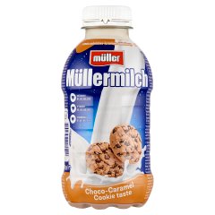 Müller Müllermilch Napój mleczny o smaku czekoladowo-karmelowo-ciasteczkowym 400 g