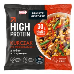 Proste Historie  High Protein Kurczak po meksykańsku z ryżem warzywnym 400 g