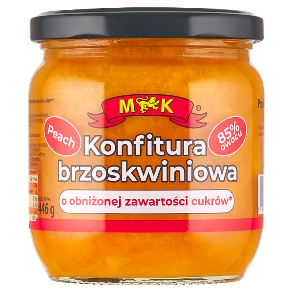 MK Konfitura brzoskwiniowa o obniżonej zawartości cukrów 446 g