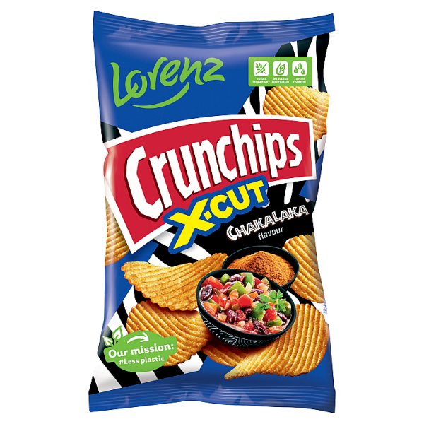 Crunchips X-Cut Chipsy ziemniaczane o smaku słodko-pikantnym 130 g