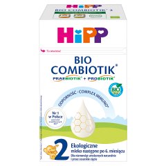 HiPP 2 BIO Combiotik Ekologiczne mleko następne dla niemowląt po 6. miesiącu 550 g