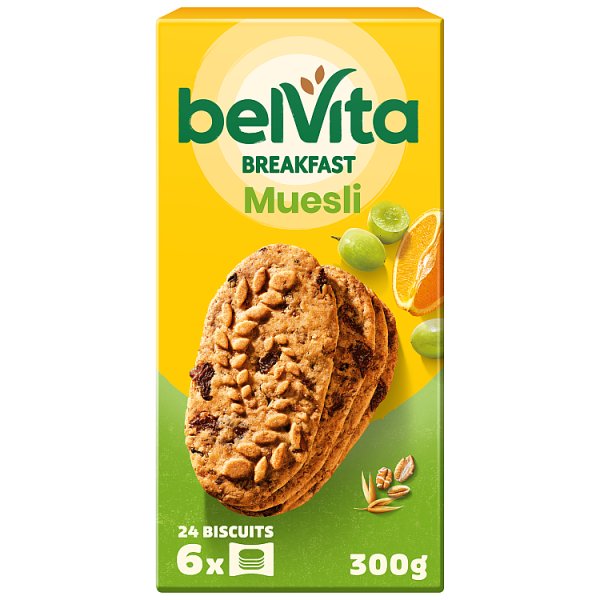 belVita ciastka zbożowe z musli o smaku pomarańczowym ciastka zbożowe - 300 g
