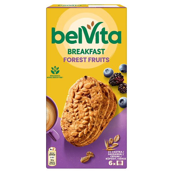 belVita ciastka zbożowe z owocami leśnymi ciastka zbożowe - 300 g