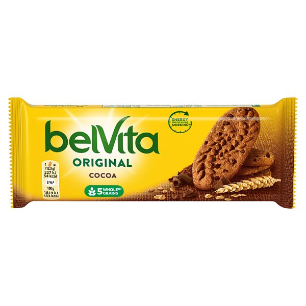 belVita ciastka zbożowe o smaku kakaowym z kawałkami czekolady ciastka zbożowe - 50 g