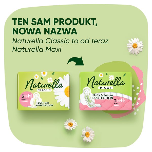 Naturella Classic Maxi rozmiar 3 Podpaski ze skrzydełkami, × 16
