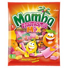 Mamba Fantastic Mix Gumy rozpuszczalne o smakach owocowych 140 g (13 sztuk)