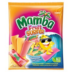 Mamba Fruit Surfer Gumy rozpuszczalne o smakach owocowych 140 g (13 sztuk)