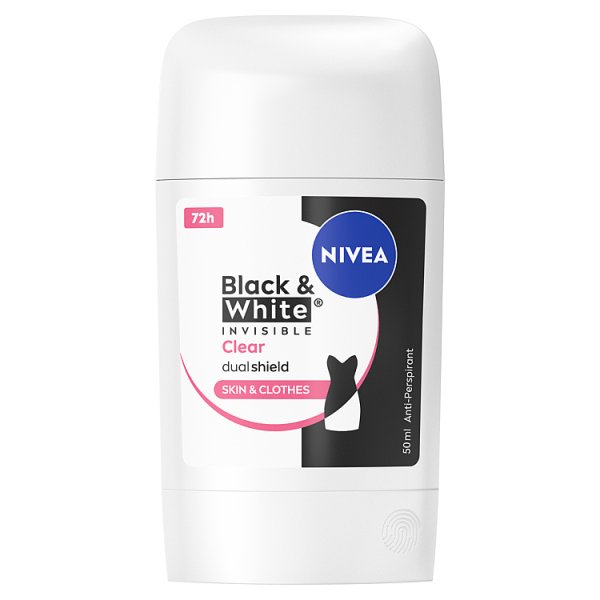 Nivea Black &amp; White Clear Antyperspirant w sztyfcie 50 ml
