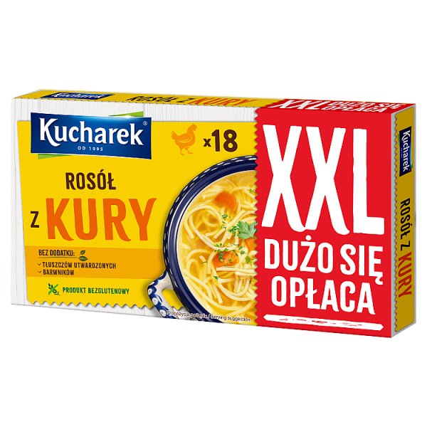 Kucharek XXL Rosół z kury 180 g (18 x 10 g)