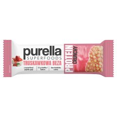 Purella Superfoods Protein Crunchy Baton białkowy truskawkowa beza 45 g