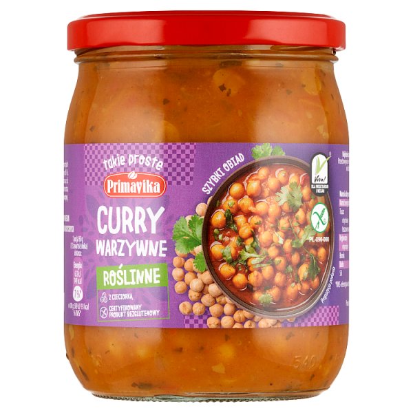 Primavika Curry warzywne 470 g
