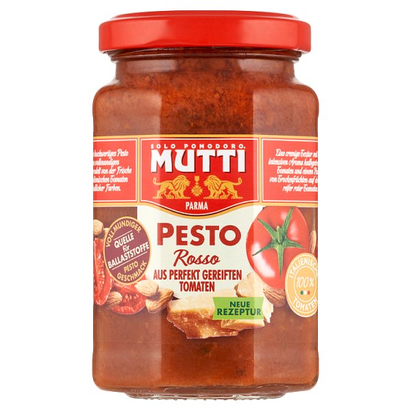 Mutti Sos pomidorowy z suszonymi pomidorami serem Parmigiano Reggiano i migdałami 180 g