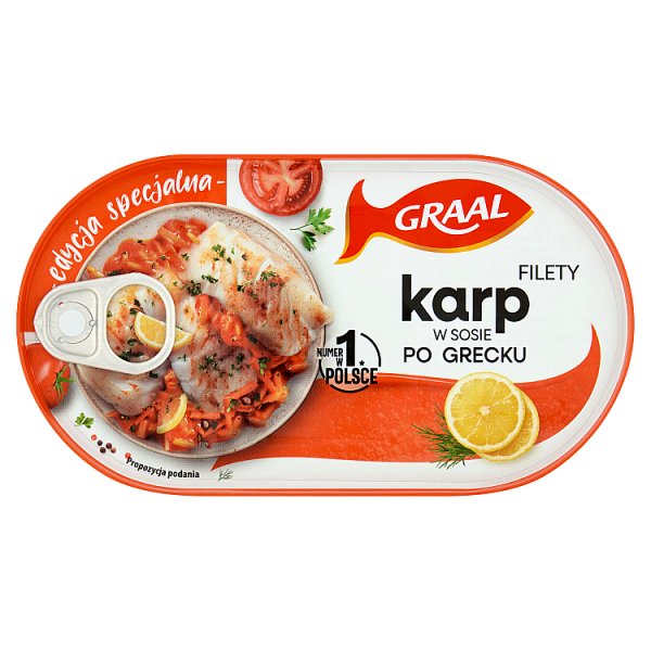 Graal Karp po grecku w sosie pomidorowym filety 170 g