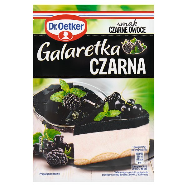 Dr. Oetker Galaretka czarna smak czarne owoce 70 g