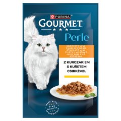 Gourmet Perle Karma dla kotów soczyste mini fileciki w sosie z kurczakiem 85 g