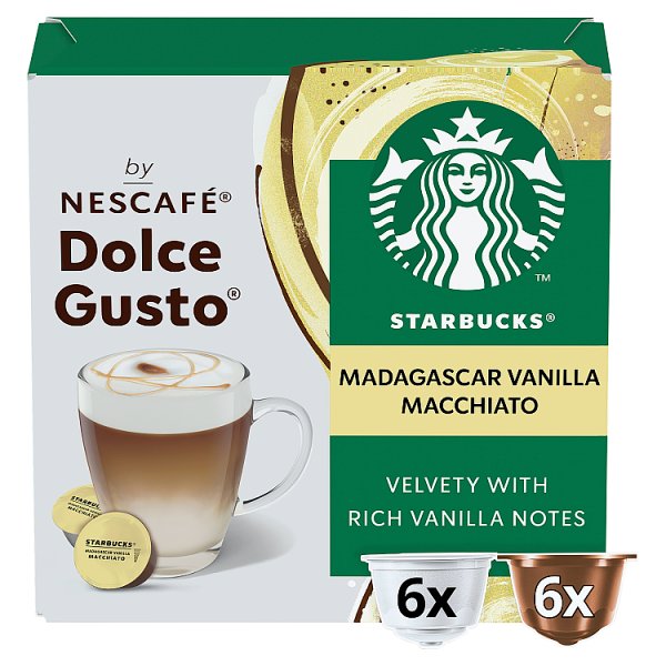 Starbucks Madagaskar Vanilla Macchiato Palona kawa mielona 132 g (6 x 16,5 g + 6 x 5,5 g)