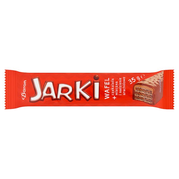 Baron Jarki Wafel + czekolada mleczna i nadzienie arachidowe 35 g