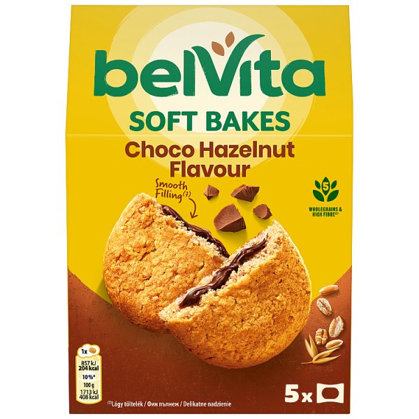 belVita soft bakes ciastka zbożowe z nadzienem truskawkowym miękkie ciastka zbożowe - 250 g