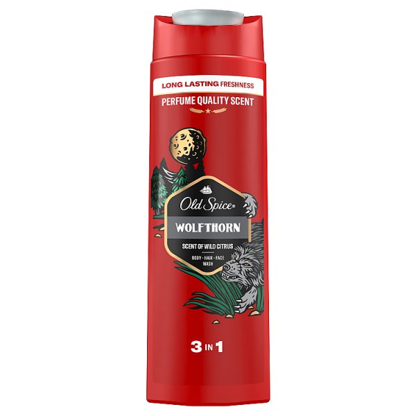 Old Spice Wolfthorn Męski płyn do kąpieli, żel pod prysznic i szampon 3 w 1 400ml