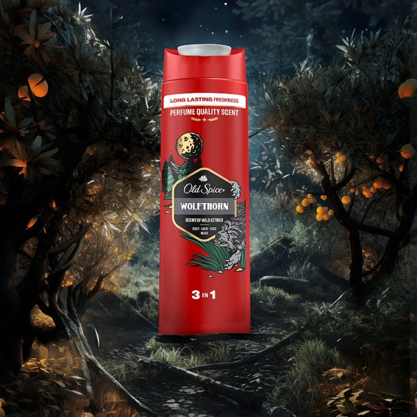 Old Spice Wolfthorn Męski płyn do kąpieli, żel pod prysznic i szampon 3 w 1 400ml