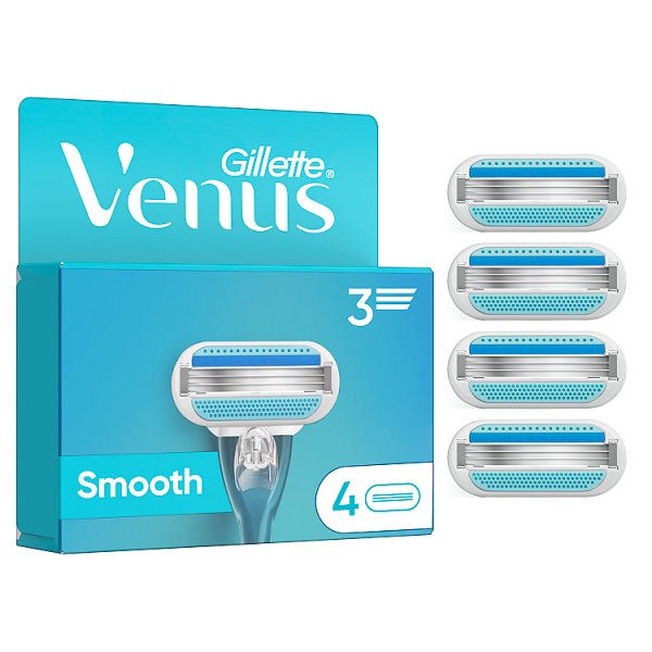 Gillette Venus  Smooth Ostrza Dla Kobiet, 4 Wkłady Wymienne