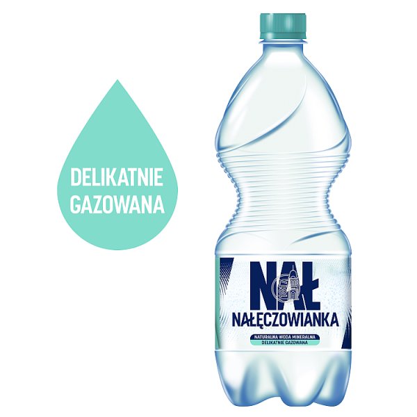 Woda lgaz Nałęczowianka mineralna 1l doliczana kaucja 50 gr 