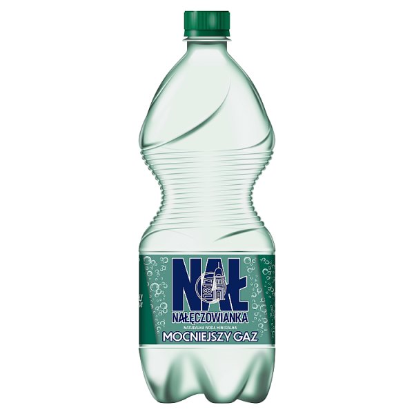 Woda gaz Nałęczowianka mineralna 1l doliczana jest kaucja 50 gr 