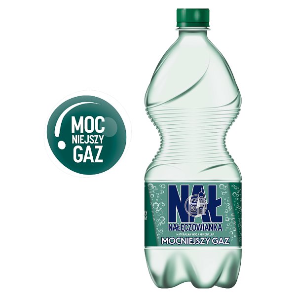 Woda gaz Nałęczowianka mineralna 1l doliczana jest kaucja 50 gr 