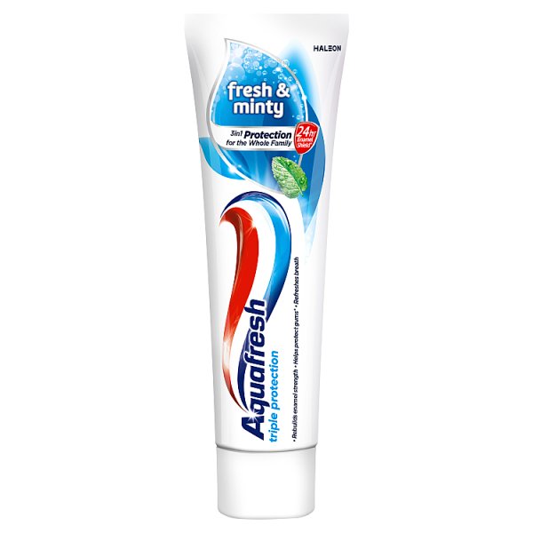Aquafresh Triple Protection Fresh &amp; Minty Pasta do zębów z fluorkiem 75 ml
