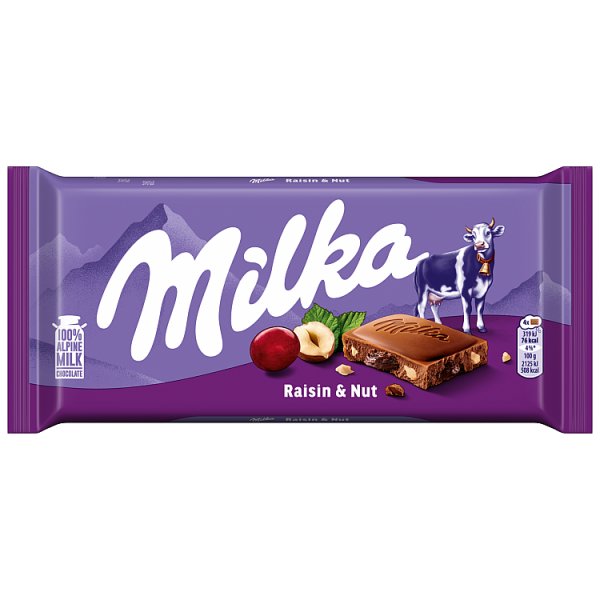 Milka Raisin &amp; Nut Czekolada mleczna 90 g