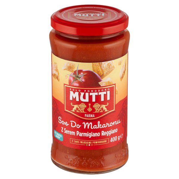 Mutti Sos pomidorowy do makaronu z serem Parmigiano Reggiano 400 g