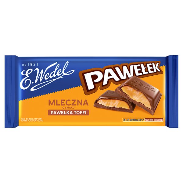 E. Wedel Pawełek Czekolada mleczna o smaku Pawełka toffi 100 g