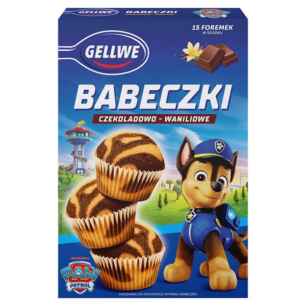 Gellwe Babeczki czekoladowo-waniliowe mieszanka do wypieku 238 g